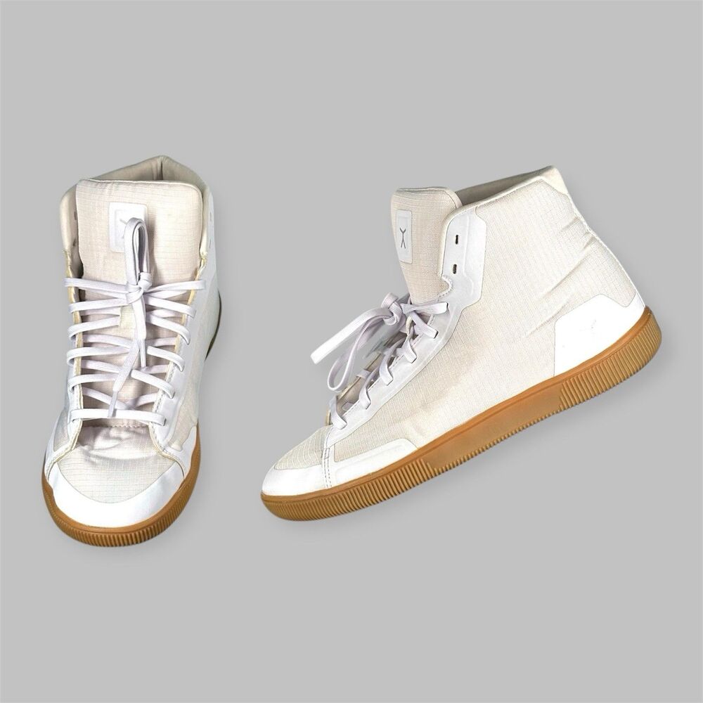 Flux Adapt High Top Trainer White Gum Mens Size 10 Womens Size 11 Lifting Shoes